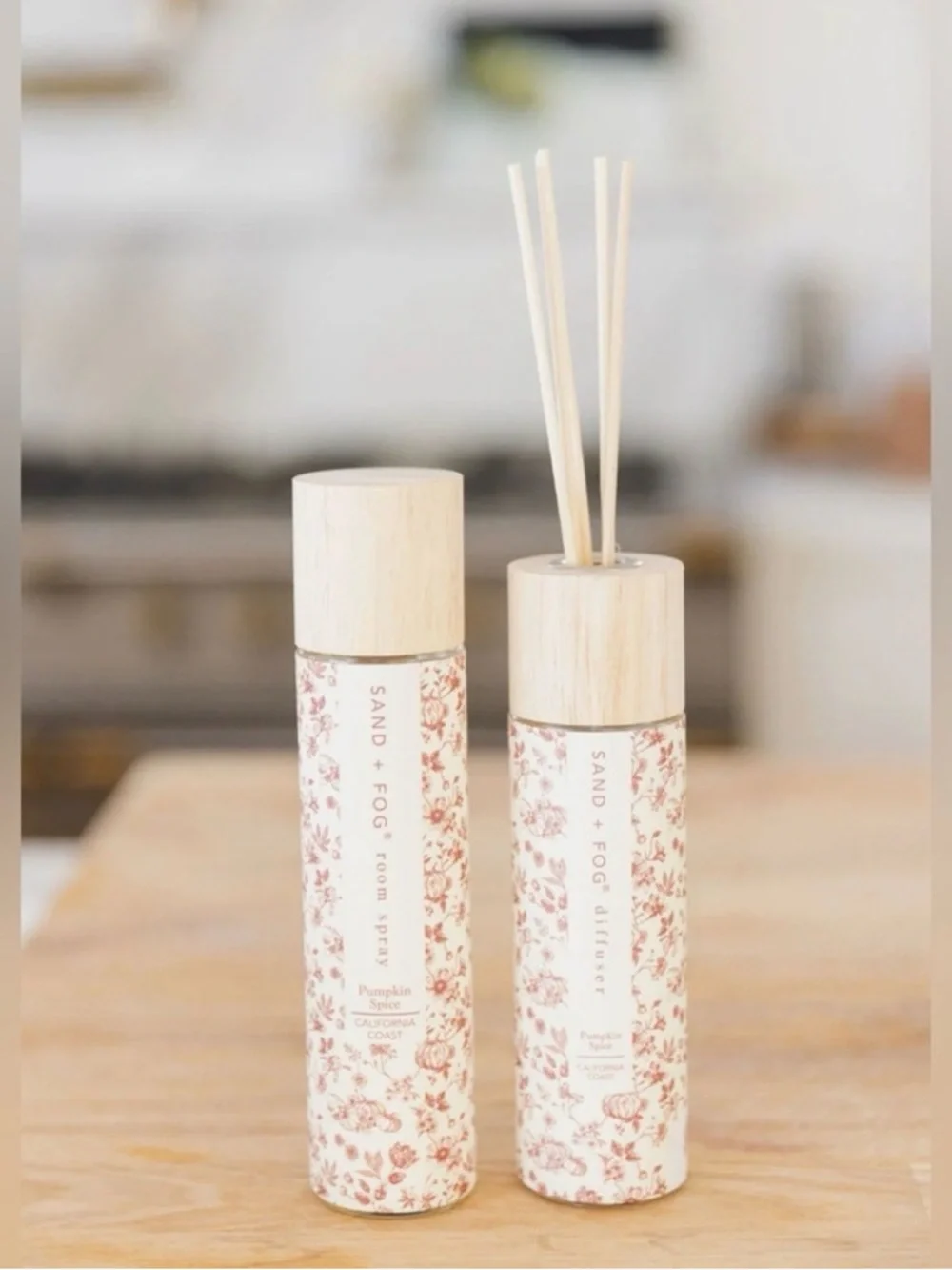 SAND + FOG Reed Diffusers (2) Pumpkin Harvest & (1) Pumpkin Spice